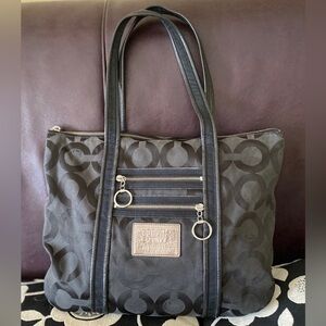 Coach Poppy Collection Black Glam Bag